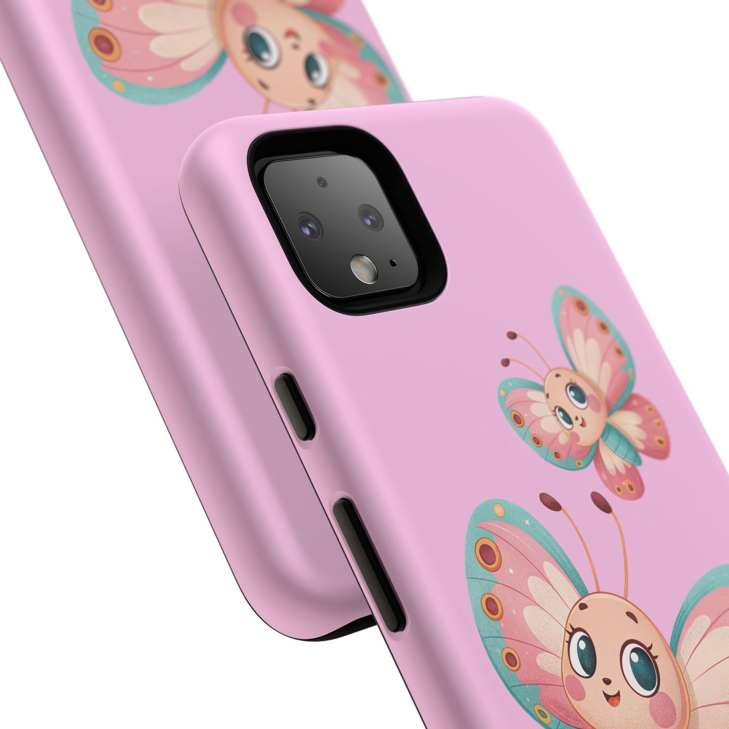 Cute Butterfly Phone Case, Tough Phone Cover, Girly Phone Accessory, Unique Gift for Her, Kids Phone Case, Floral Design Case