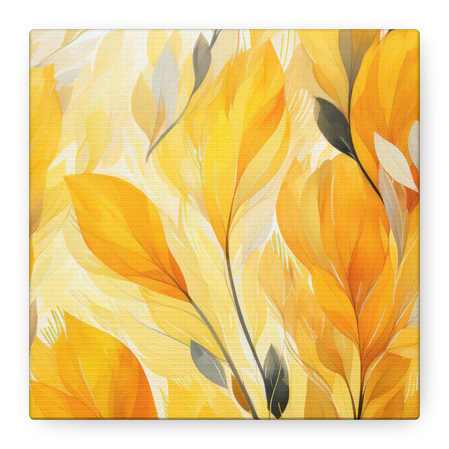 Gorgeous Yellow Matte Canvas Art Print, Stretched, 1.25"
