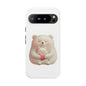 Cute Bear Phone Case, Tough Cases, Animal Lover Gift, Kids Accessories, Mother’s Day, Heartwarming Design