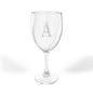 Personalized Engraved Wine Glass, Custom Monogrammed Stemware Letter A