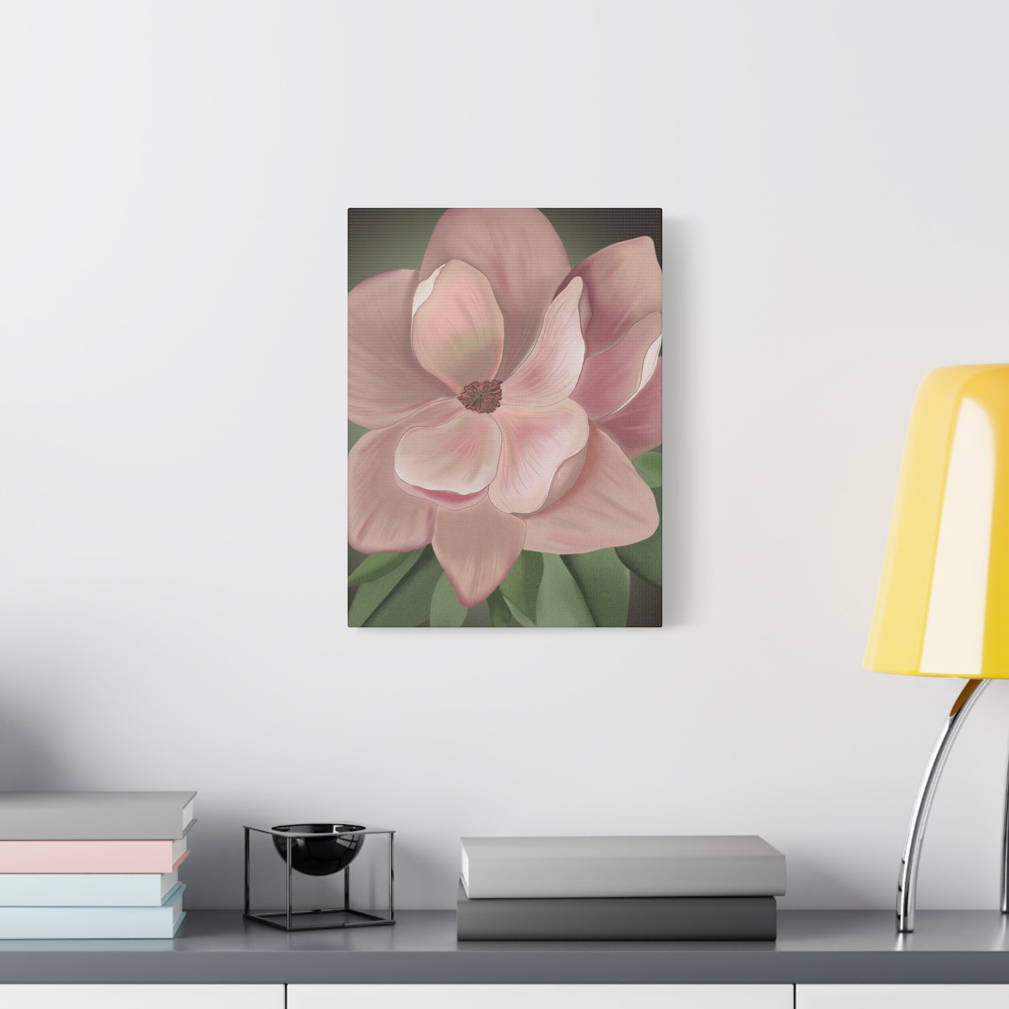 Matte Canvas, Stretched, 1.25" Pink Flowers