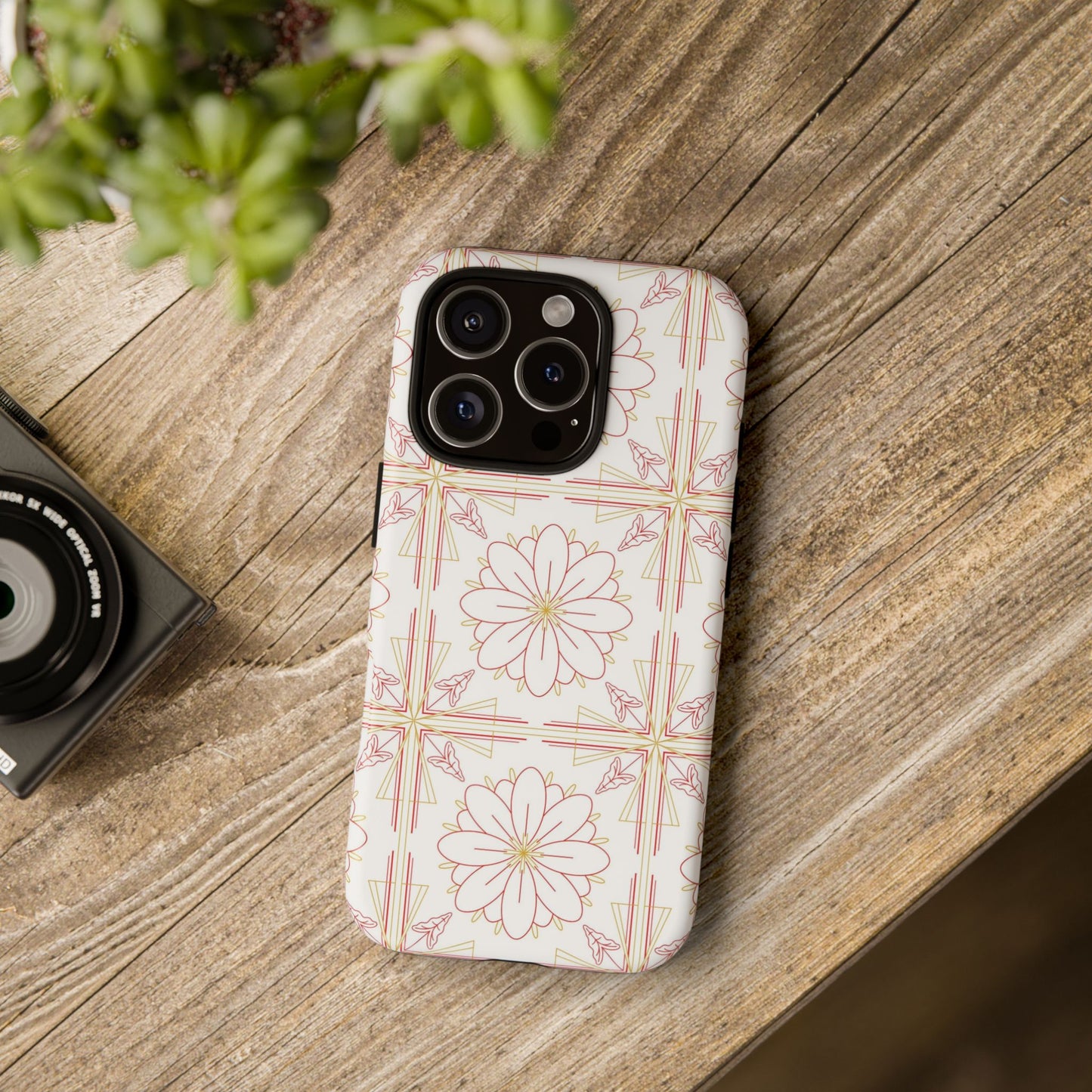 Floral Pattern Phone Case - Stylish Tough Case, Flower Design, Cute Mobile Cover, Phone Accessory, Gift for Her, Spring Style