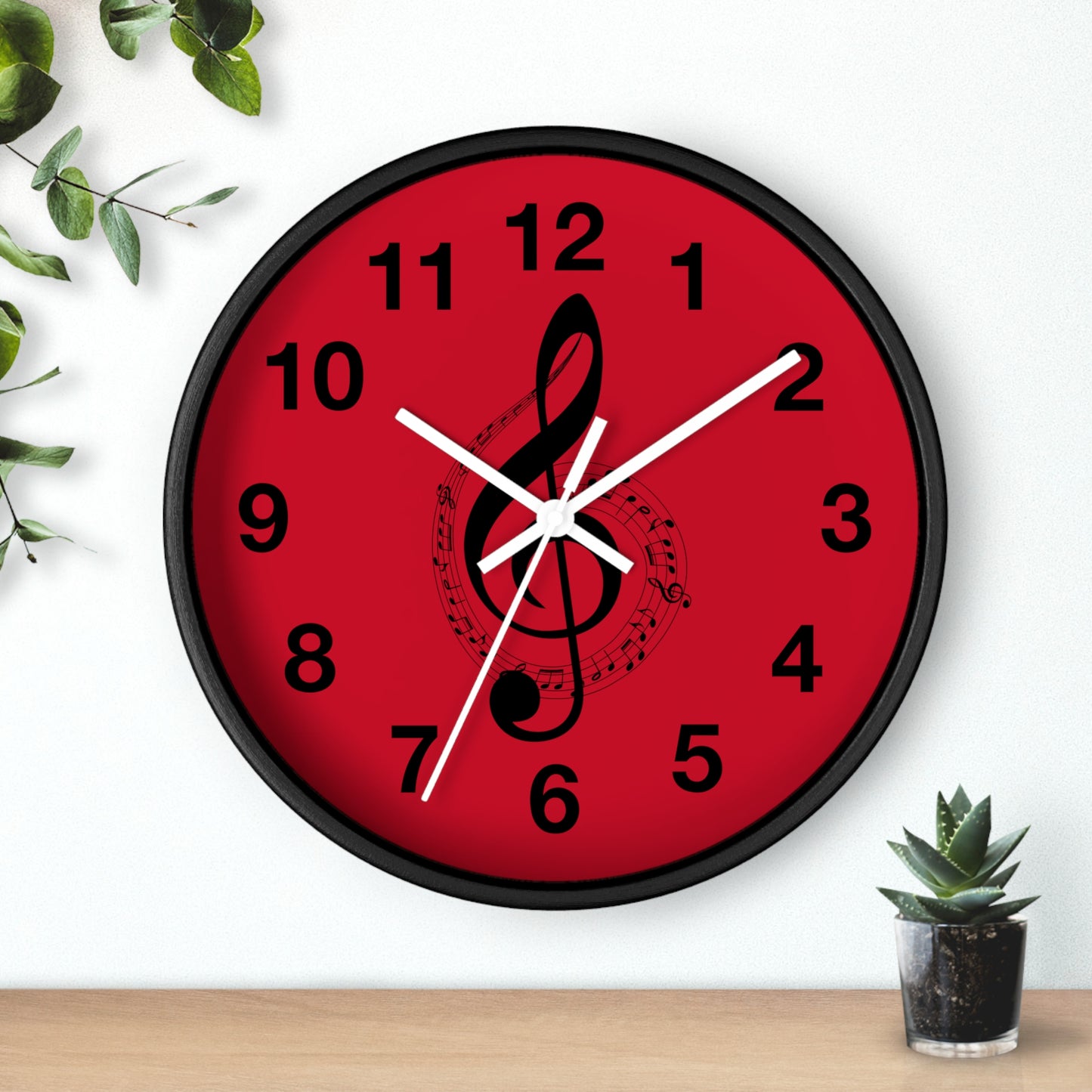 Musical Notes Wall Clock - Perfect for Music Lovers, Home Decor