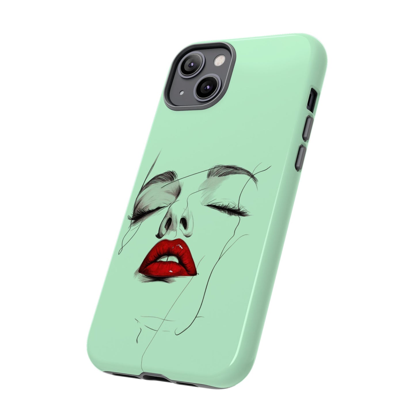 Stylish Phone Case, Artistic Phone Cover, Trendy Tech Accessory, Unique Cell Phone Protector, Gift for Her, Modern Aesthetic