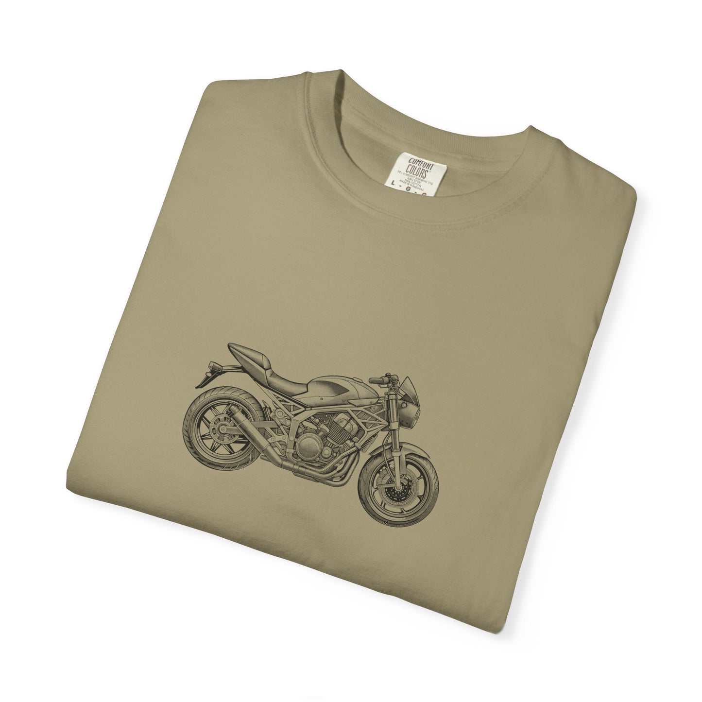 Motorcycle Vibes Unisex Garment-Dyed T-Shirt, Biker Tee for Motorcycle Enthusiasts, Gift for Riders, Casual Wear, Adventure Apparel