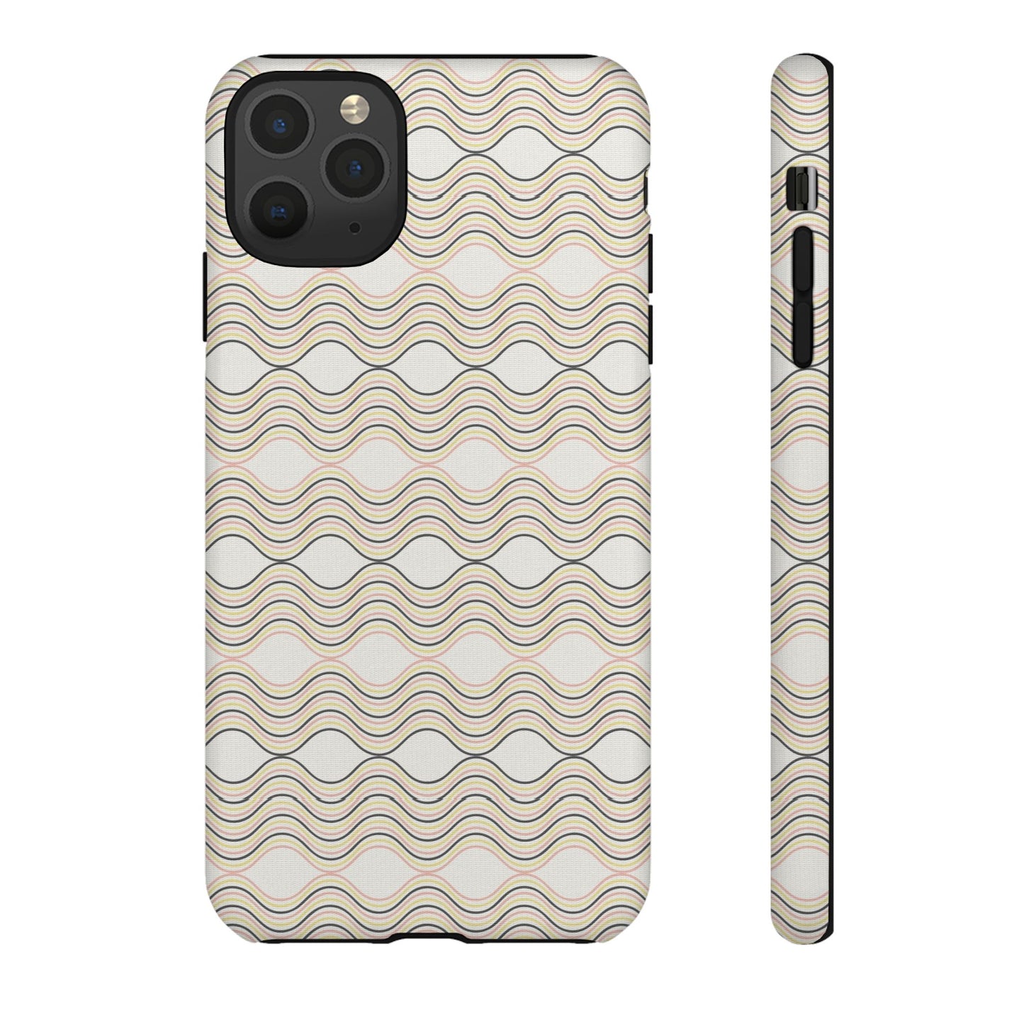 Stylish Phone Case for Tough Protection, Wavy Design, Chic Accessory, Gift for Her, Trendy Tech, Holiday Gift Idea
