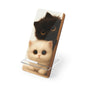 Cute Kittens Smartphone Stand — Foldable Mobile Display Stand with Adorable Black & White Cat Design
