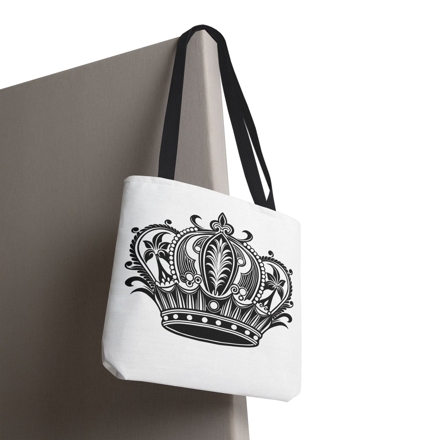 Crown Design Tote Bag, Royal Style Shopping Tote, Chic Grocery Bag, Gift for Her, Fashionable Accessories