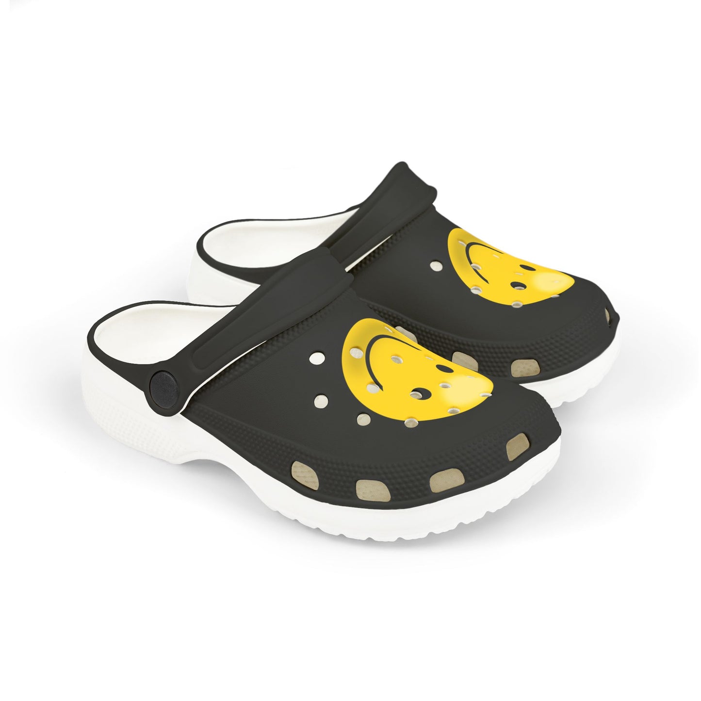 Smiley Face Clogs, Kid's EVA Foam Shoes, Comfortable Summer Footwear, Fun Playtime Shoes, Gift for Kids, Cute Garden Clogs