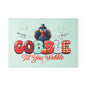 Thanksgiving Glass Cutting Board - Gobble Til You Wobble Design
