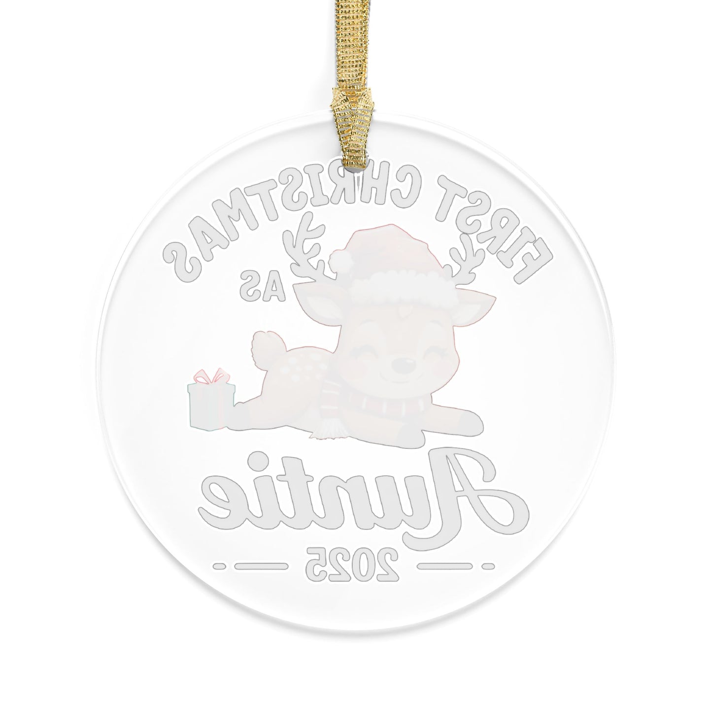 Personalized Acrylic Ornaments for New Aunts | First Christmas as Auntie 2025, Holiday Decor, Unique Gift, Keepsake, Tree Decoration, [...]