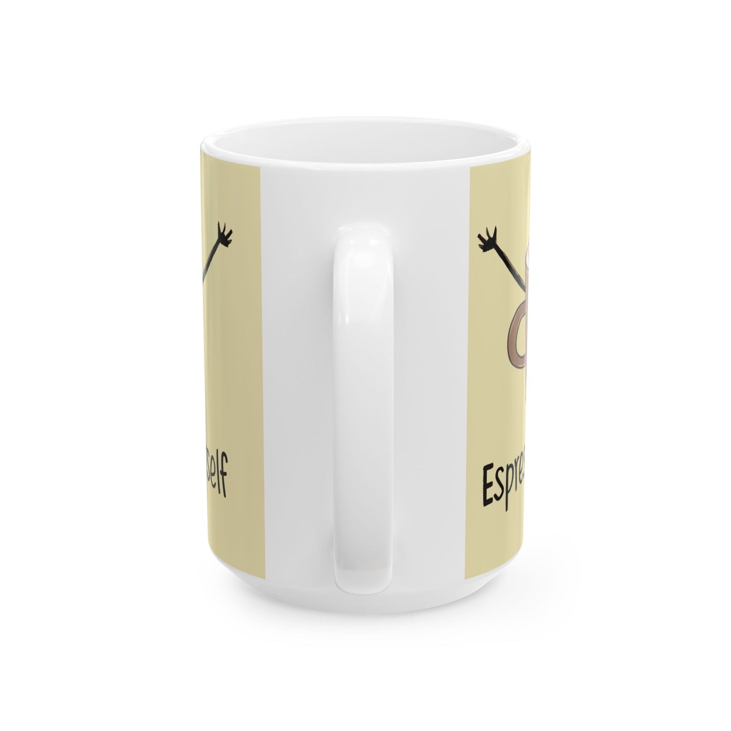 Fun Motivational Ceramic Mug, Inspirational Coffee Cup, Cute Gift for Coffee Lover