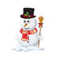 Snowman Holiday Kiss-Cut Stickers