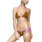 Fierce Tiger Print Bikini Set, Stylish Swimwear, Beachwear, Summer Vibes, Pool Party Outfit, Swim Season Essential