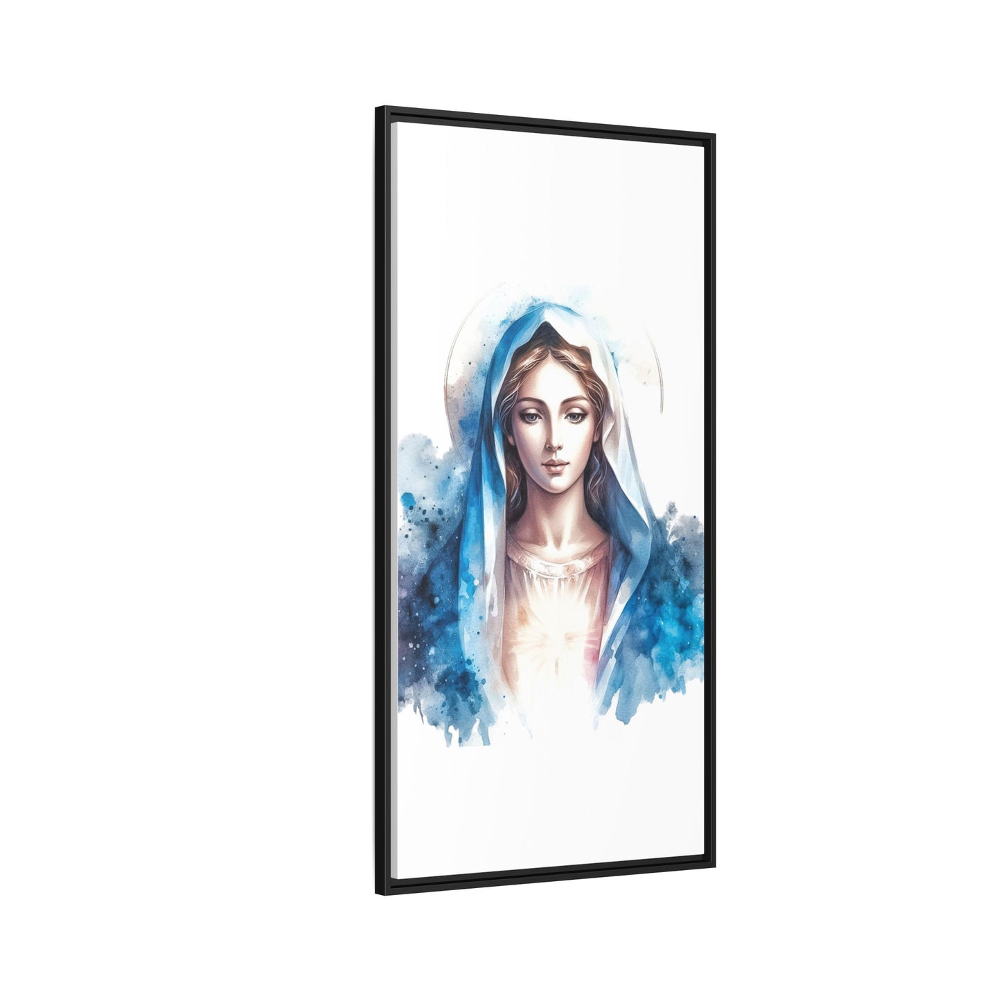 Framed Canvas Art Print, Spiritual Decor, Religious Artwork, Wall Decor, Gift for Faith, Elegant Home Decoration