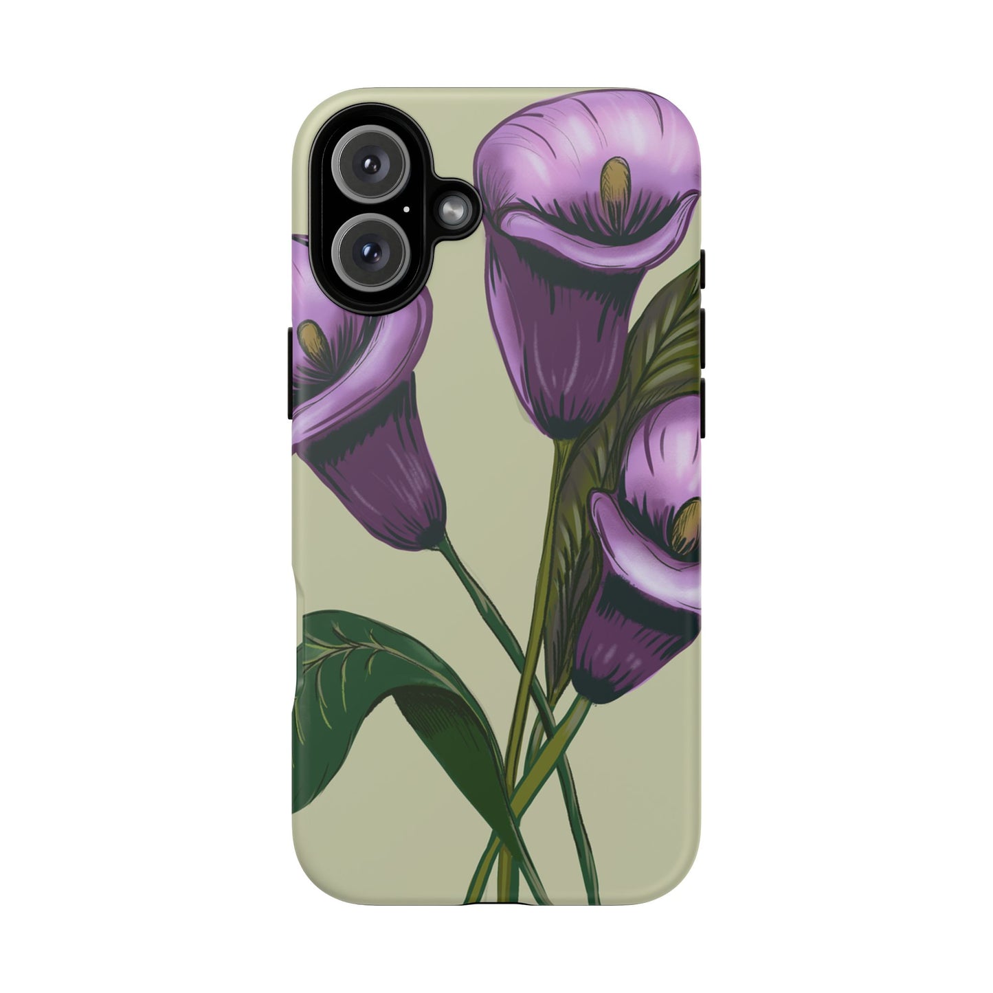 Floral Phone Case - Tough Cases, Purple Flower Design, Cell Phone Accessories, Gift for Her, Nature Lover Essentials