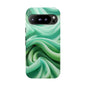 Stylish Phone Case, Tough Case, Green Abstract Design, Cell Phone Cover, Unique Gift, Trendy Accessory