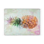 Pineapple Art Glass Cutting Board, Kitchen Decor, Tropical Gift, Summer Party Accessory, Wedding Gift, Unique Culinary Art