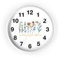 Boho Floral Wall Clock - You Belong Among the Wildflowers, Home Decor, Gift for Nature Lovers, Office Wall Decor, Rustic Style