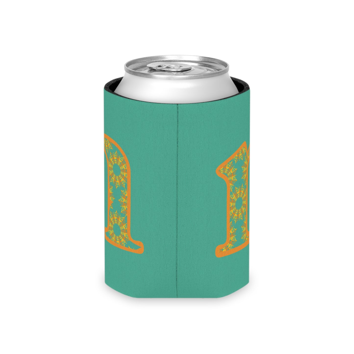 Vibrant Initial Can Cooler, Personalized Party Favor, Summer BBQ Accessory, Custom Drink Sleeve, Gift for Him/Her