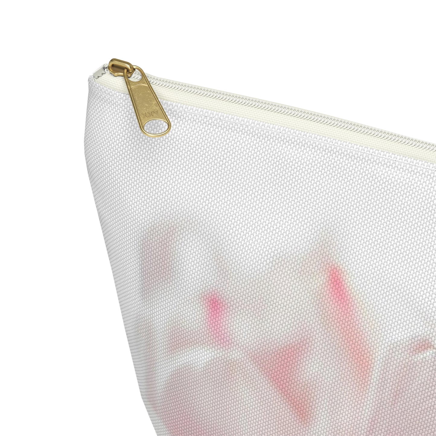 Floral Pink Tulip Accessory Pouch