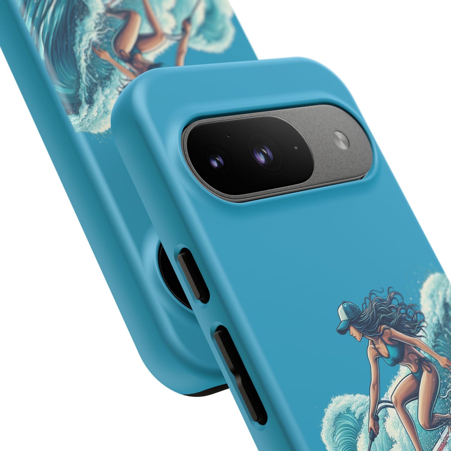 Surfing Phone Case, Coastal Vibes Phone Cover, Tough Cases for Beach Lovers, Ocean Art Phone Accessories, Summer Gift Idea