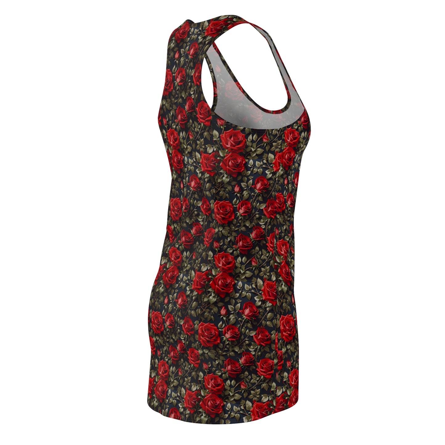 Elegant Floral Racerback Dress - Perfect for Summer, Beach Days, Weddings, Garden Parties, and Casual Outings