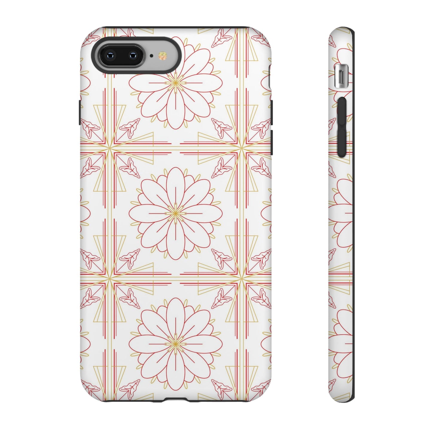 Floral Pattern Phone Case - Stylish Tough Case, Flower Design, Cute Mobile Cover, Phone Accessory, Gift for Her, Spring Style