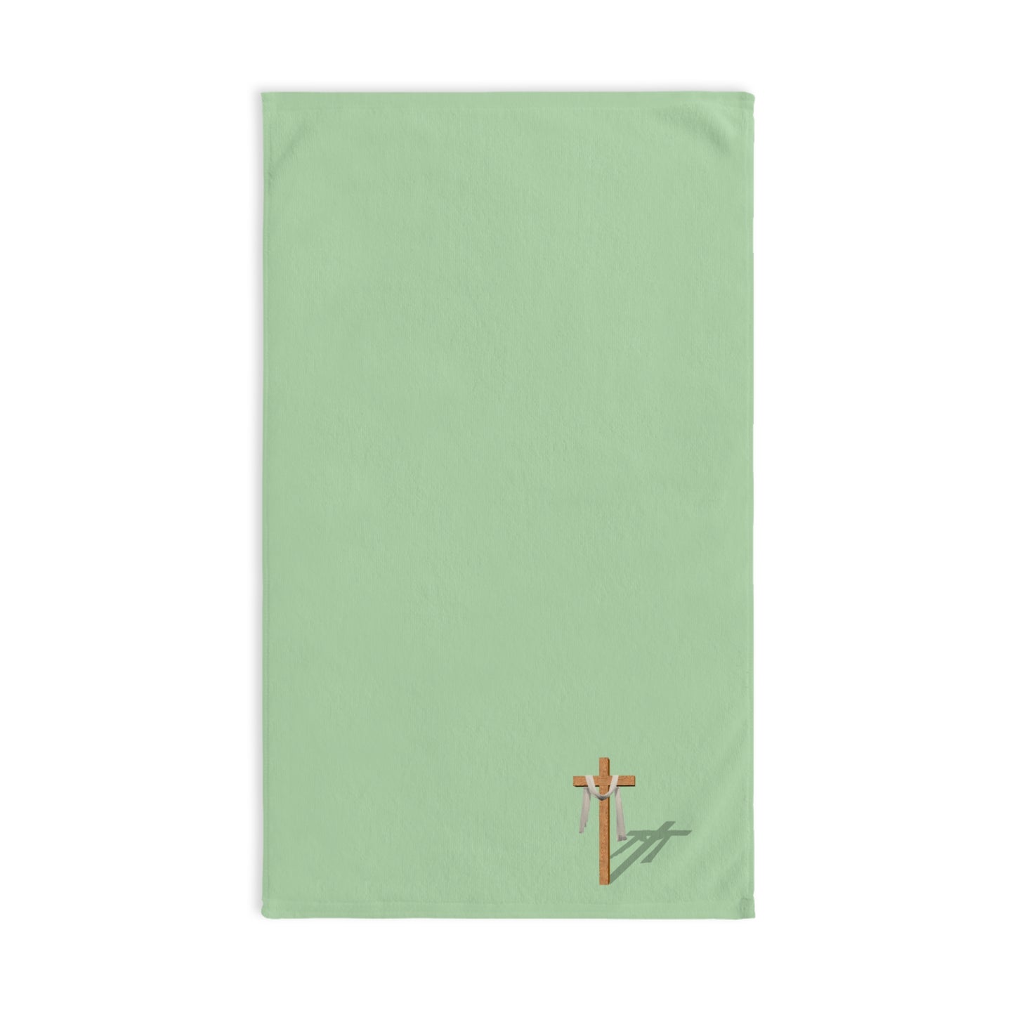 Inspirational Hand Towel with Cross Design, Kitchen Decor, Religious Gift, Faith-Based Home Accents, Easter, Housewarming