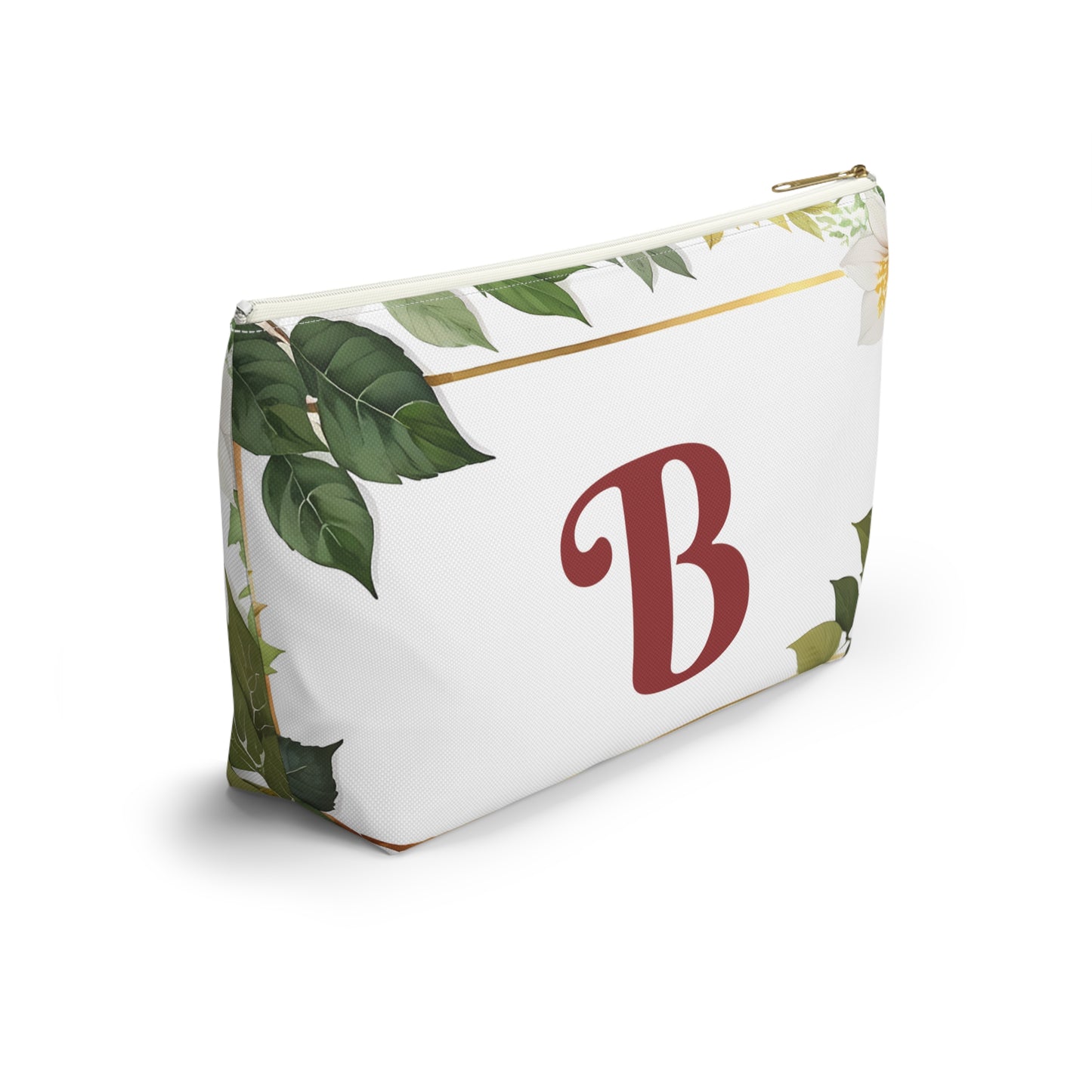 Copy of Personalized Floral Accessory Pouch, Makeup Bag, Gift for Her, Initial Pouch, Travel Organizer, Custom Cosmetic Bag