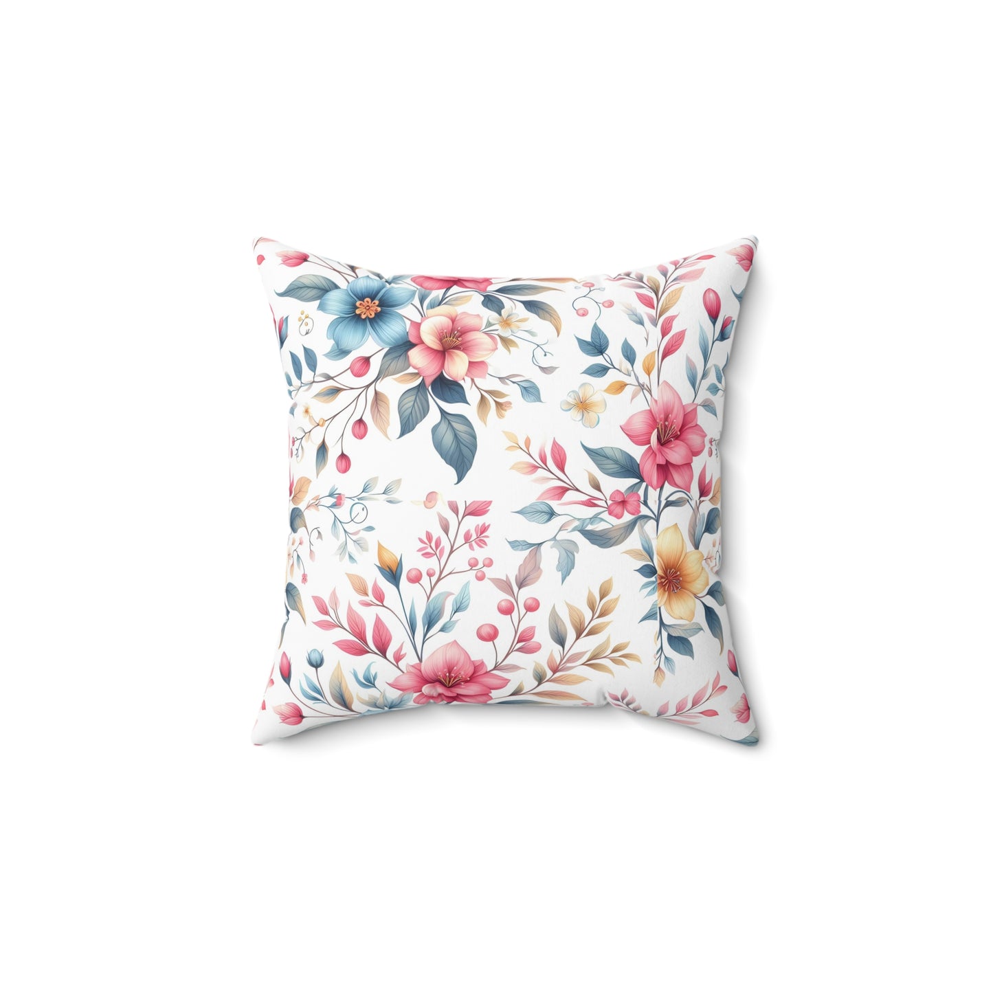 Floral Decorative Pillow, Cozy Home Cushion, Boho Chic Accent, Gift for Her, Living Room Decor, Spring Home Accessory