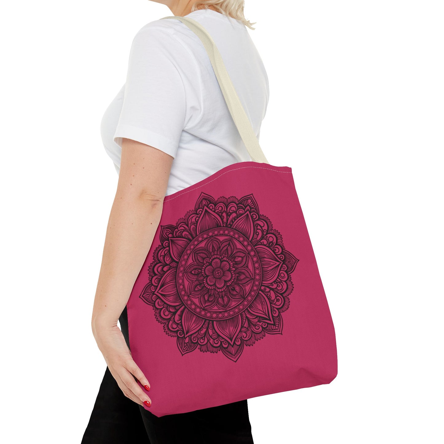 Mandala Tote Bag, Bohemian Style Bag, Eco-Friendly Shopping Bag, Gift for Her, Yoga Lover Tote