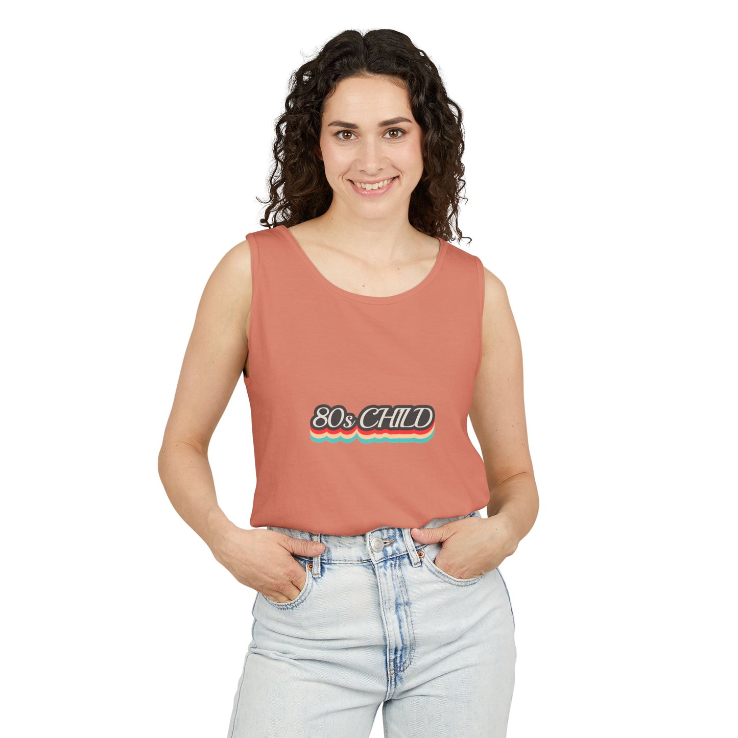 80s Child Unisex Tank Top | Retro Summer Wear, Vintage Style Shirt, Gift for 80s Lovers, Bohemian Fashion, Nostalgic Apparel