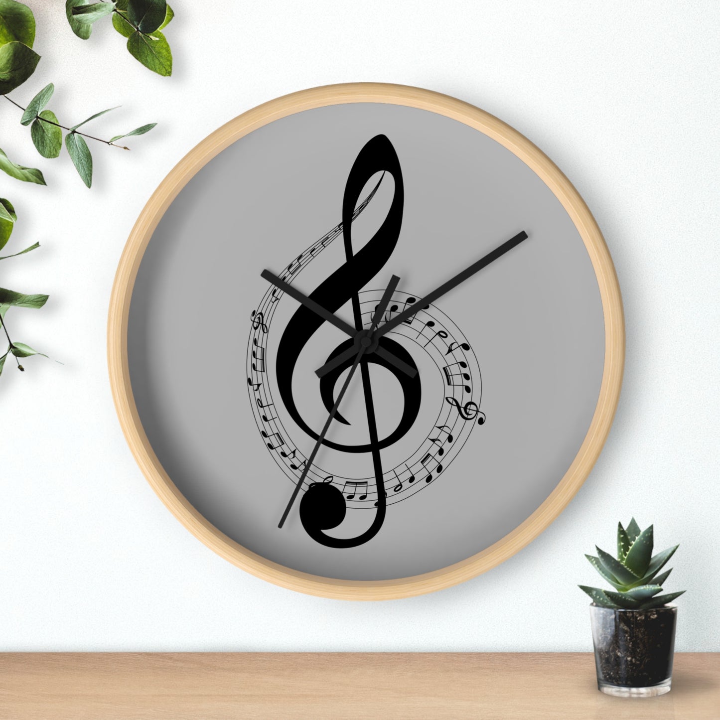 Musical Notes Wall Clock - Perfect for Music Lovers, Home Decor