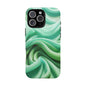 Stylish Phone Case, Tough Case, Green Abstract Design, Cell Phone Cover, Unique Gift, Trendy Accessory
