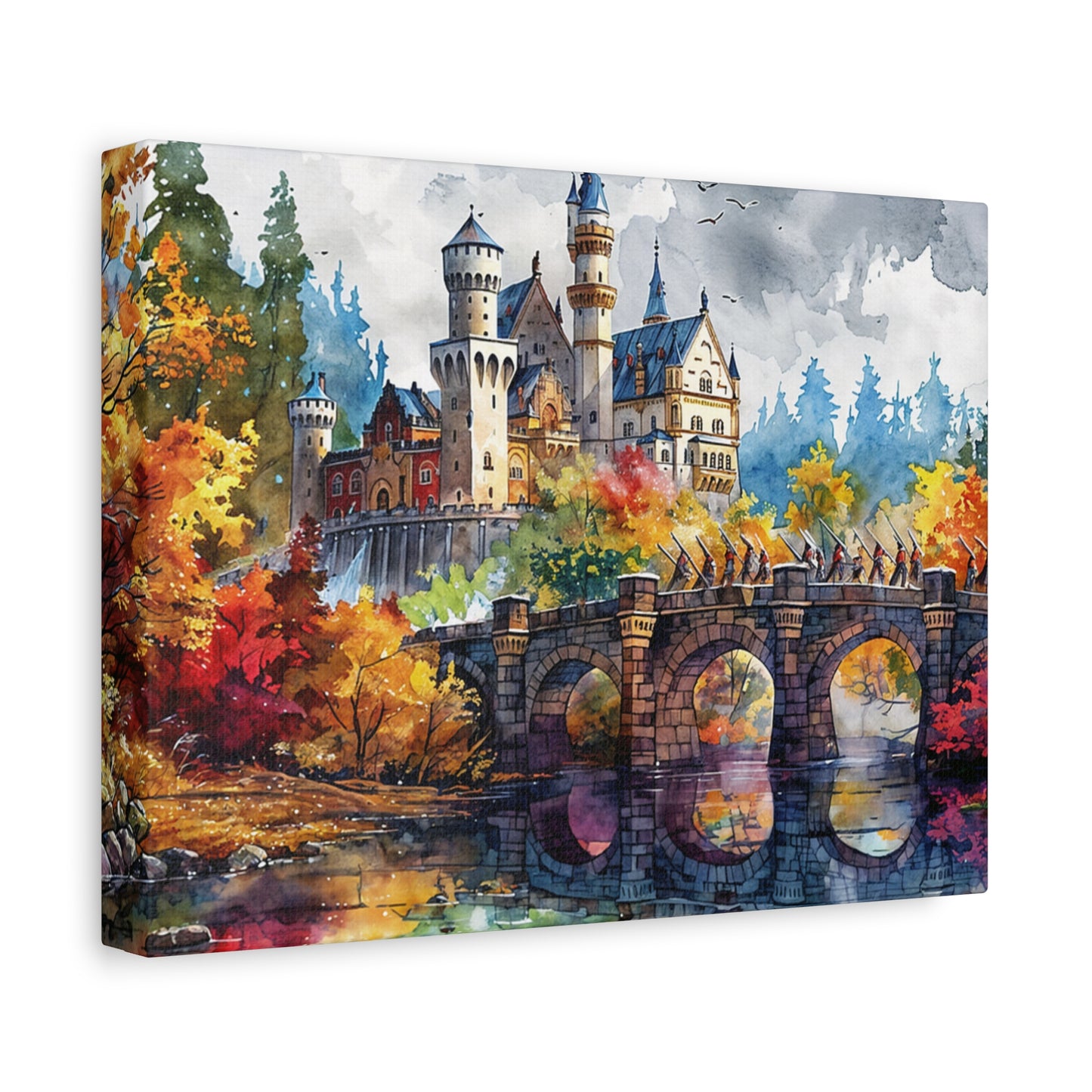Matte Canvas, Stretched, 1.25" - Castle