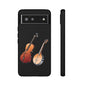 Musical Instrument Phone Case - Violin & Banjo Design, Music Lover Gift, Unique Phone Cover, Holiday Gift, Durable Tough Cases