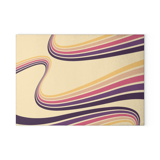 Stylish Glass Cutting Board, Colorful Kitchen Decor, Unique Gift for Bakers, Modern Home Accessory, Perfect for Weddings, Housewarming