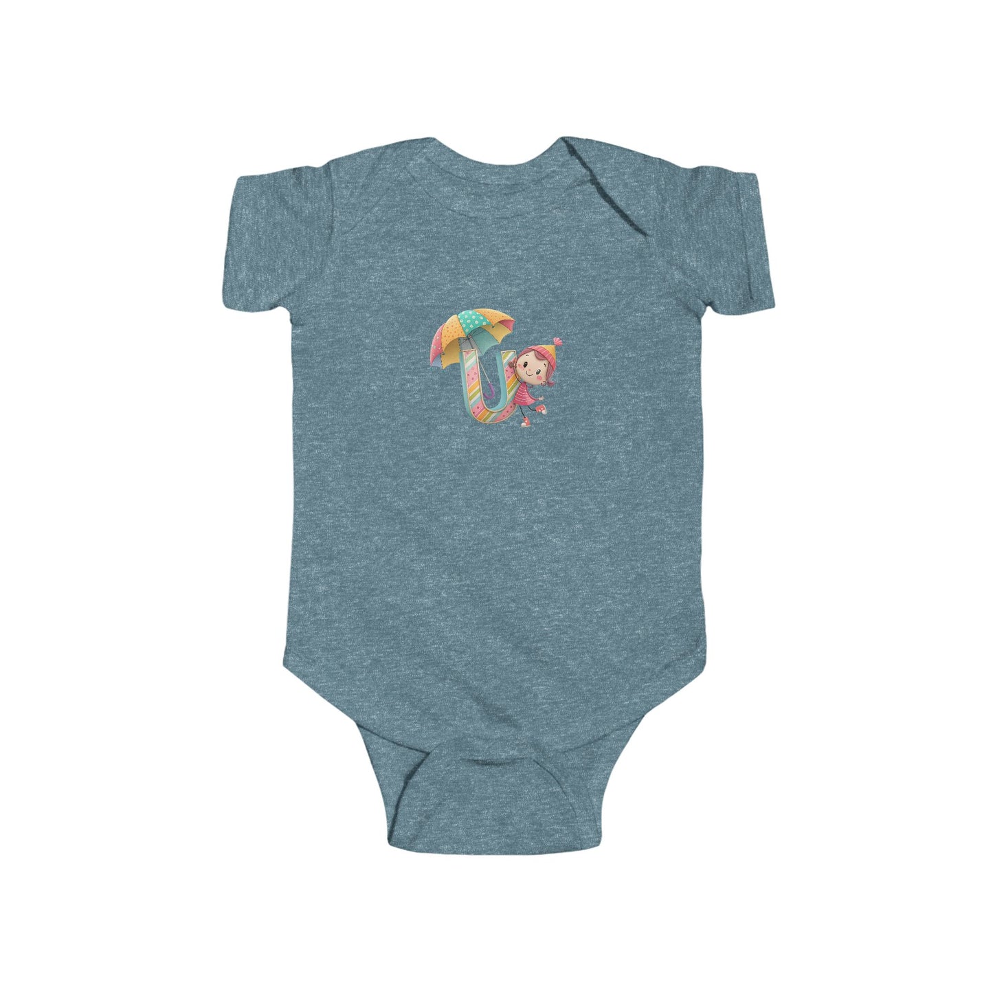 Cute Baby Bodysuit with Colorful Umbrella Design, Infant Clothing, Baby Shower Gift, Newborn Outfit, Toddler Wear, Playful Apparel