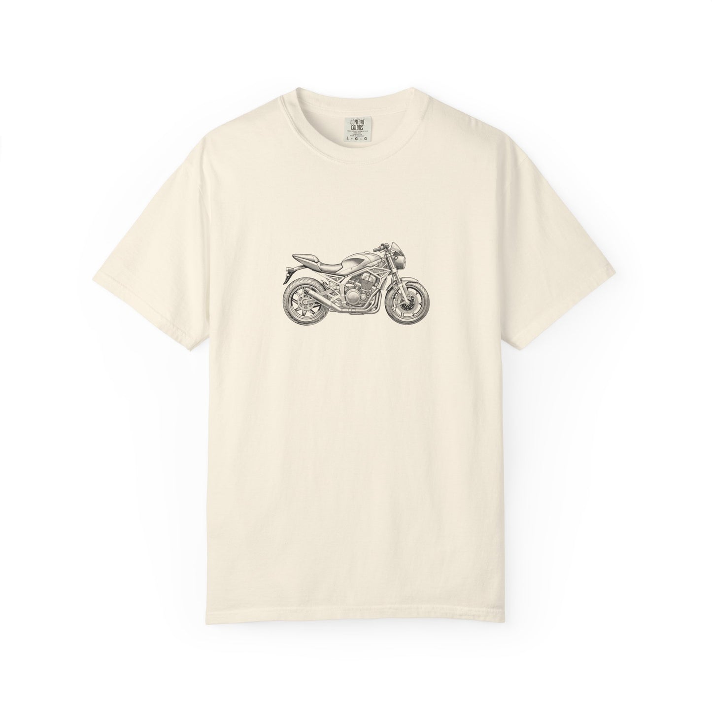 Motorcycle Vibes Unisex Garment-Dyed T-Shirt, Biker Tee for Motorcycle Enthusiasts, Gift for Riders, Casual Wear, Adventure Apparel