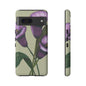 Floral Phone Case - Tough Cases, Purple Flower Design, Cell Phone Accessories, Gift for Her, Nature Lover Essentials