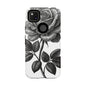Elegant Floral Phone Case - Tough Cases, Black Rose Design, Floral Phone Cover, Stylish Phone Accessory, Gift for Her, Mother's Day