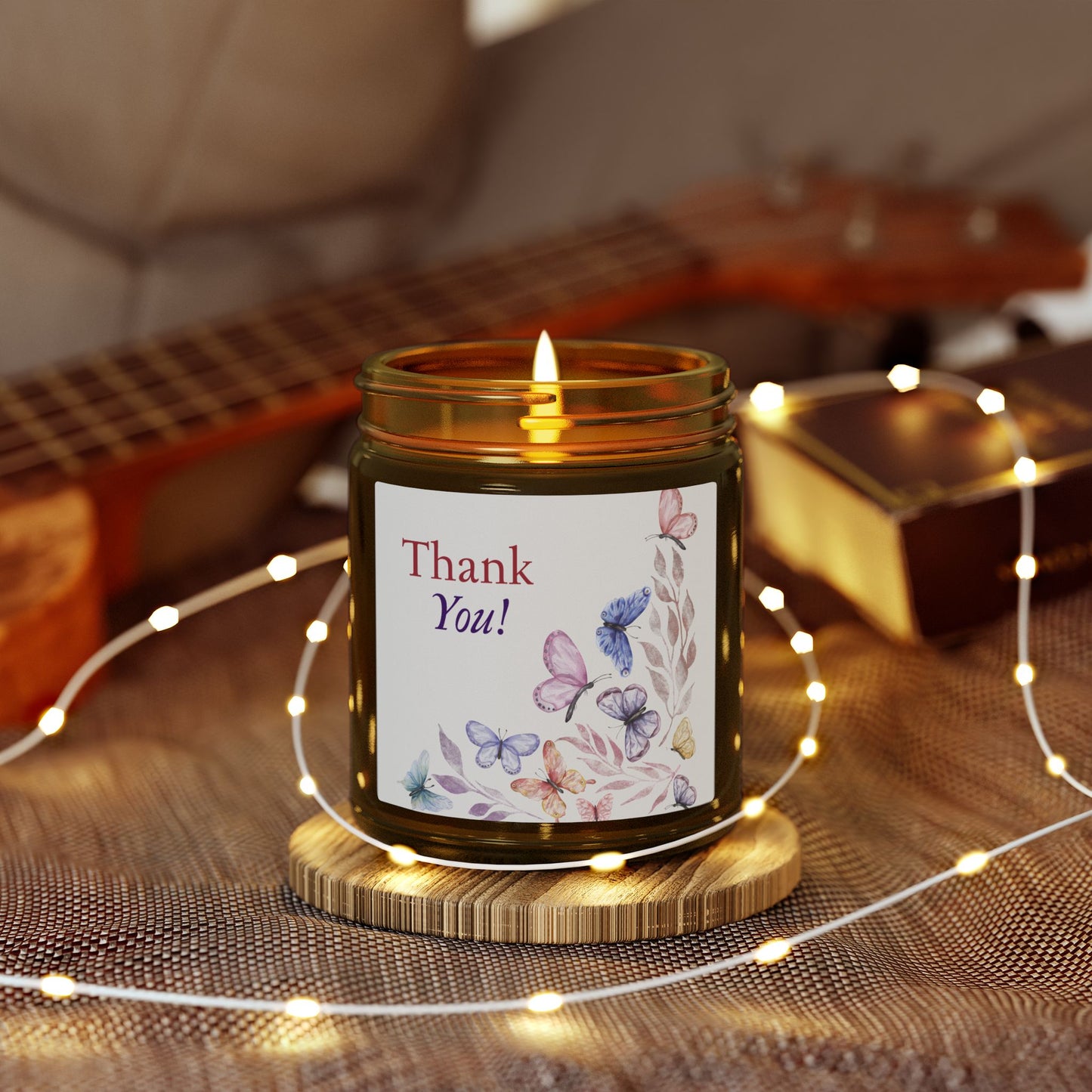 Thank You Scented Candle — Coconut Apricot Wax (4oz & 9oz)