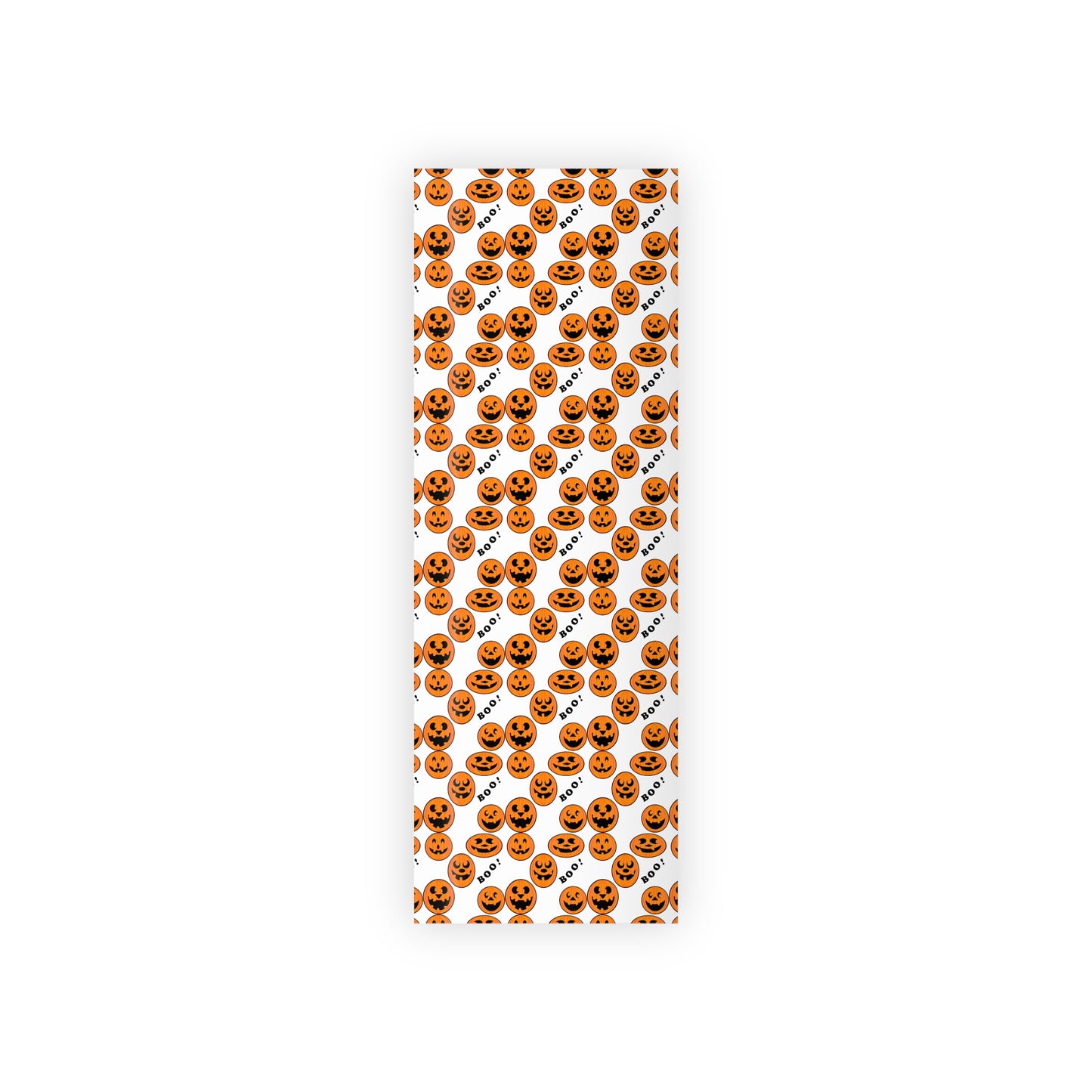 Halloween Gift Wrapping Paper Roll, Spooky Pumpkin Design for Kids, Boo! Pattern, Holiday Party Supplies, Trick or Treat Decor