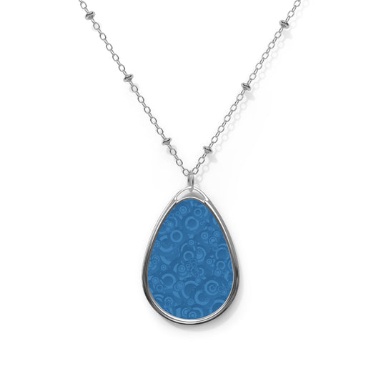 Elegant Oval Necklace, Teardrop Pendant Jewelry, Perfect Gift for Her, Birthday, Anniversary, Minimalist Style, Everyday Wear