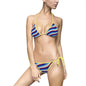 Women's Colorful Stripe Bikini Set, Summer Beachwear, Swimsuit, Vacation Essentials, Pool Party Attire, Trendy Swimwear
