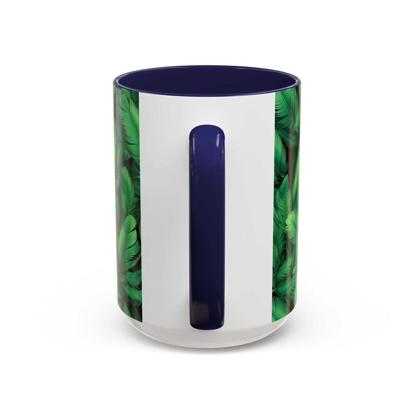 Tropical Leaf Coffee Mug - Green Botanical Drinkware, Ideal Gift for Nature Lovers, Home Decor, Tropical Theme, Eco-Friendly Beverage