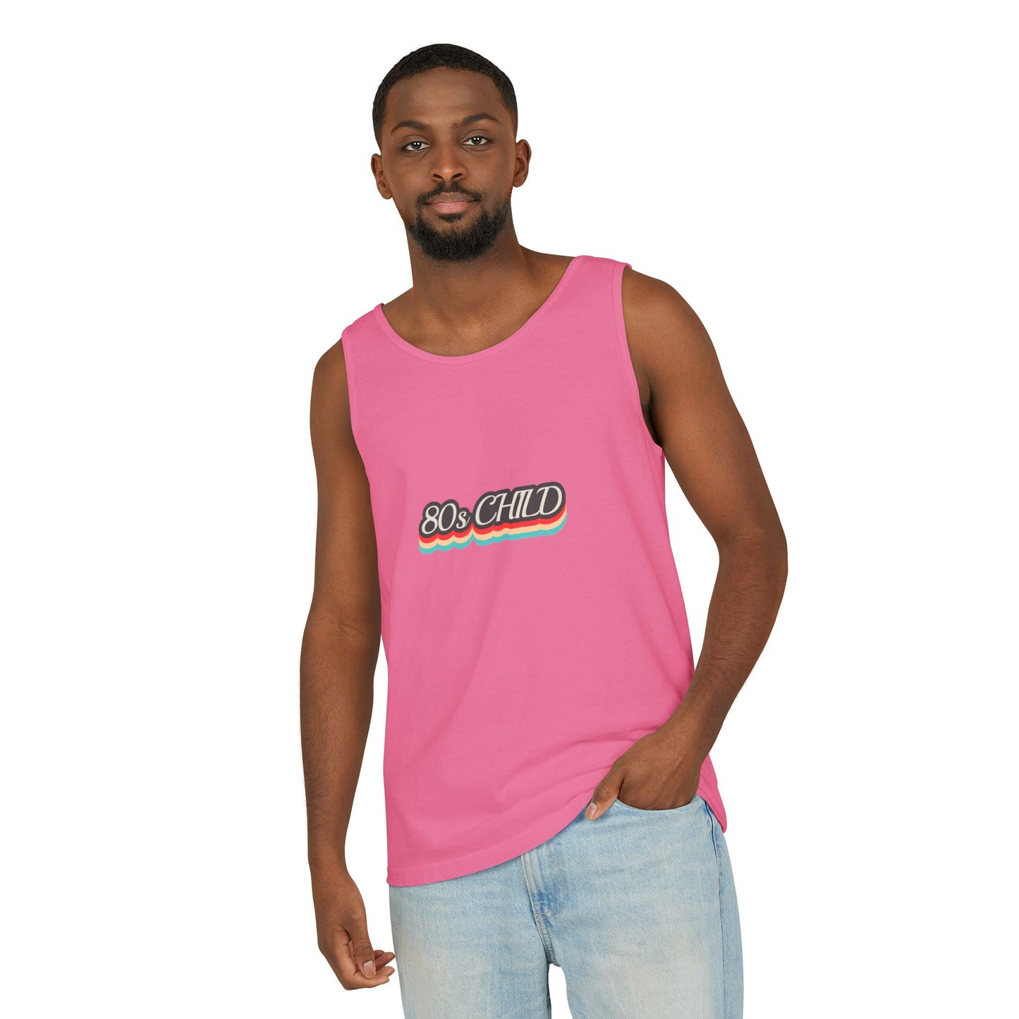 80s Child Unisex Tank Top | Retro Summer Wear, Vintage Style Shirt, Gift for 80s Lovers, Bohemian Fashion, Nostalgic Apparel