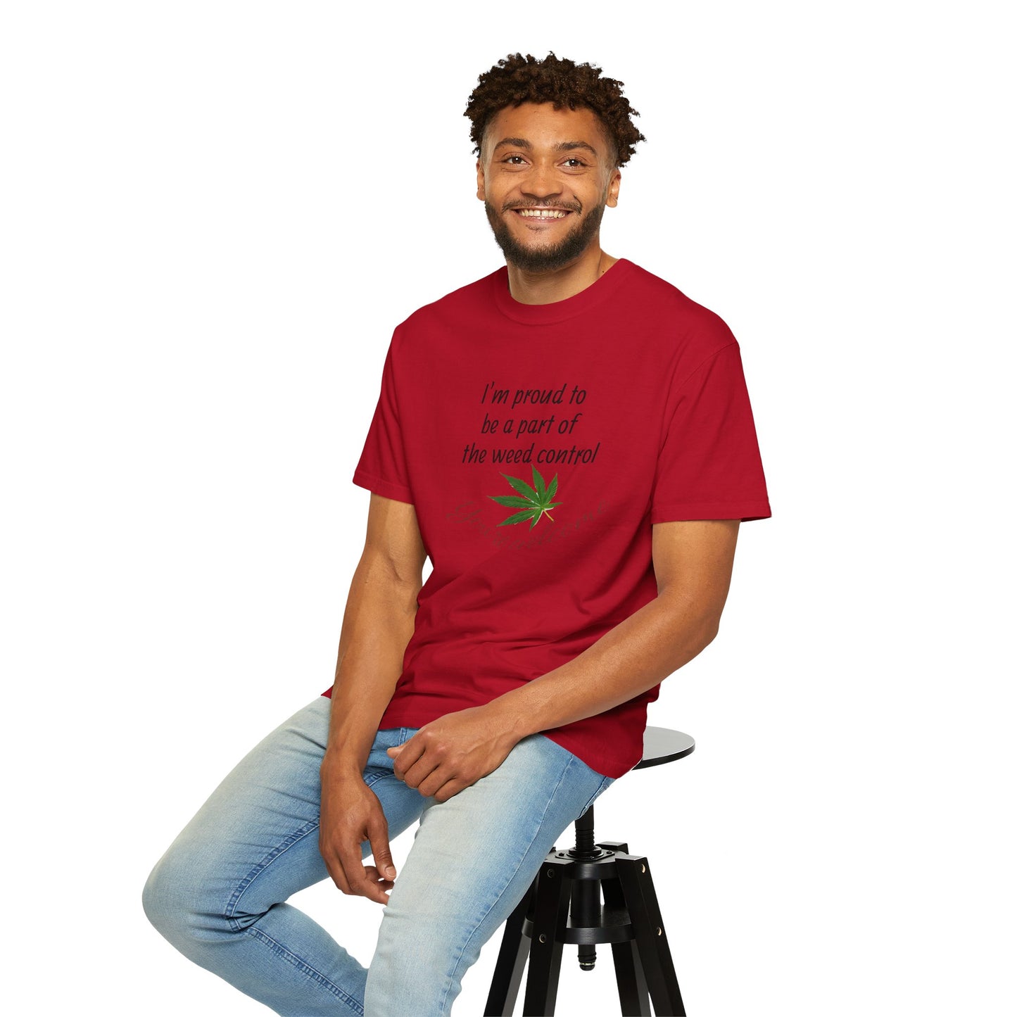 Proud Weed Control Unisex T-shirt, Cannabis Enthusiast Gift, Stoner Humor Tee, Eco-Friendly Apparel, Perfect for 420 Celebrations