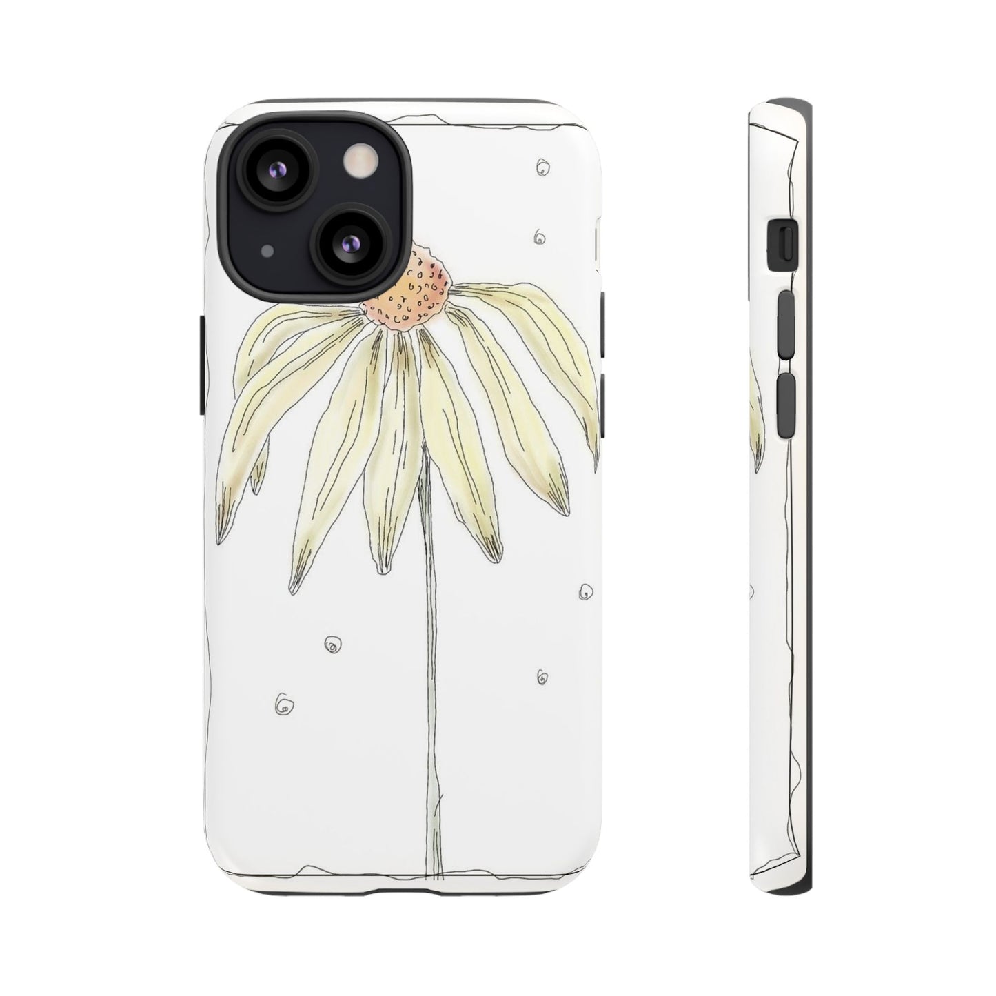 Flower Phone Case with Delicate Design, Tough Phone Cover, Nature Lover Gift, Floral Tech Accessory, Stylish Phone Protection